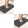 Shower Mat Bathtub Mat Non-Slip Bath Mat with Drain Quick Drying PVC Loofah Bathmat for Tub Shower Bathroom