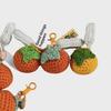 Charming Crocheted Persimmon Peanut Keychain: Cute Car Bag Pendant Jewelry