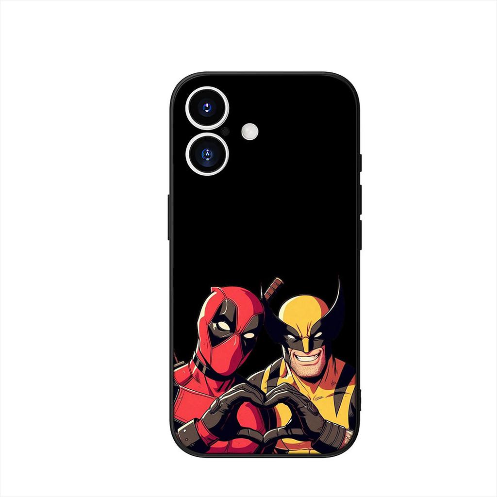 Wallpaper Deadpool Marvel Wolverine Cover Phone Case for Apple iPhone 16 15 14 Plus 13 12 Mini 17 Pro Max + 16E Air 16+ ProMax