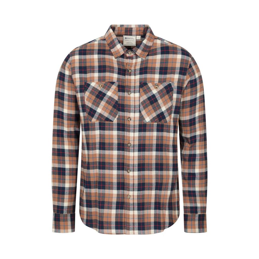 Mountain Warehouse Mens Maine Flannel Long-Sleeved Shirt