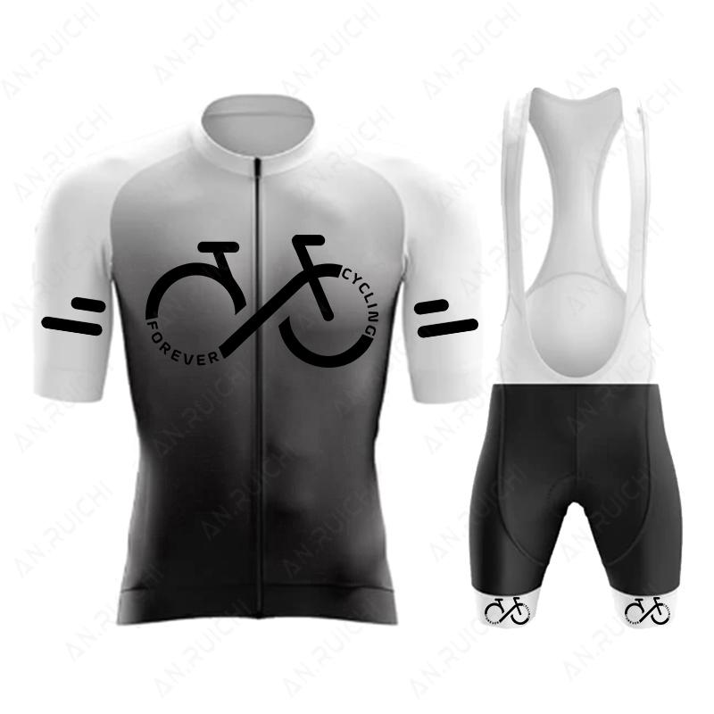 Серия FOREVER CYCLING Комплект Велосипедных Джерси 2026 Лето Мужской С коротким рукавом Велосипедная Одежда для Велоспорта Градиентный Цвет Горный Велосипед Джерси Спортивный Костюм