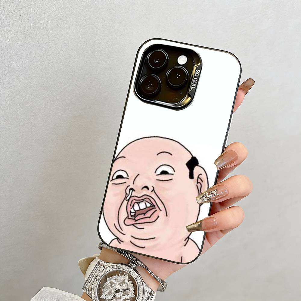 Забавные мультяшки Чехол для телефона для iPhone 17,16,15,14,13,12,11 Plus,Pro Max,XS,Цветной Посеребренный Внутренний Чехол