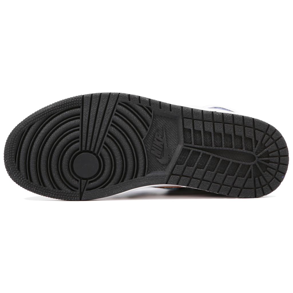 Jordan Air Jordan 1 Retro High OG Кожаные Высокие Винтажные Баскетбольные Кроссовки Унисекс Сине-Черные 555088-603(Команда4-)