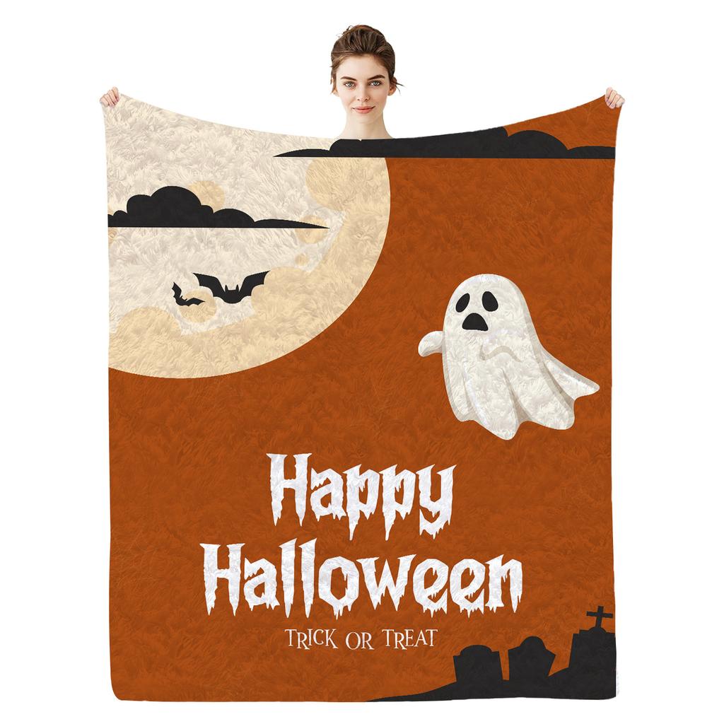 Halloween Series Printed Blanket for Sofa Bed Travel Camping Living Room Office Conditioning Blanket for All Seasons Gifts