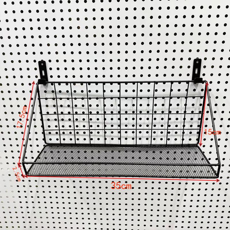 Eco-Friendly Odorless Metal Pegboard with No-Drill Hanging Baskets
