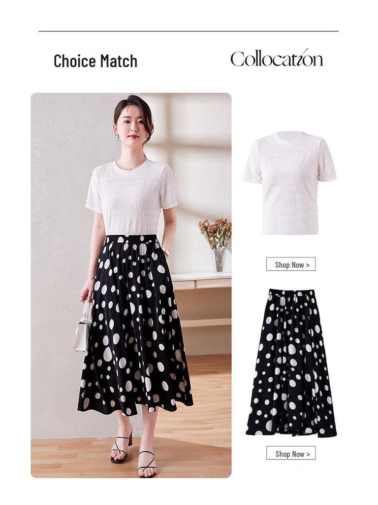 Женская летняя юбка А-силуэта из шифона с цветочным принтом: Стильный, модный, эластичный пояс, привлекательный дизайн