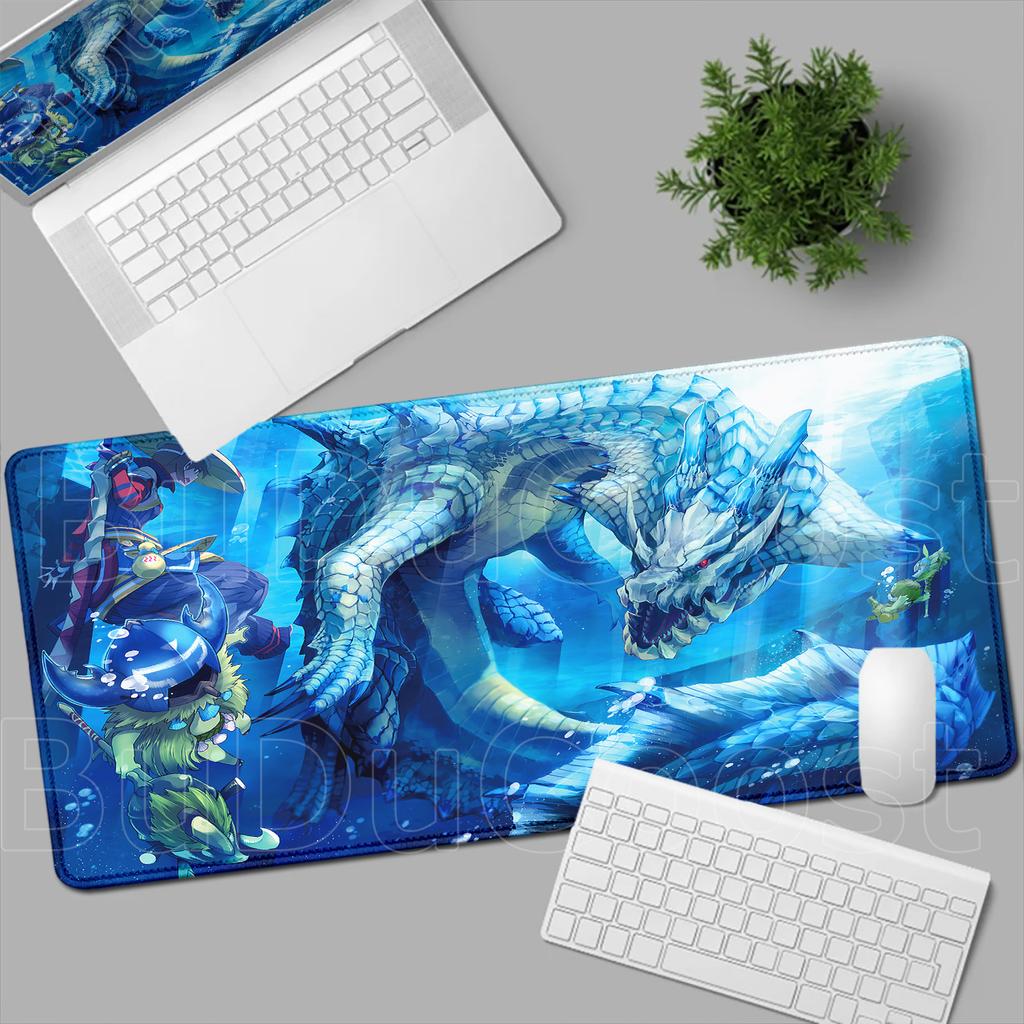 HD Печать Коврик для мыши Игра Monster Hunter Wilds Коврик для мыши Натуральная резина Клавиатурный коврик Офисный коврик для стола Компьютерные игровые аксессуары