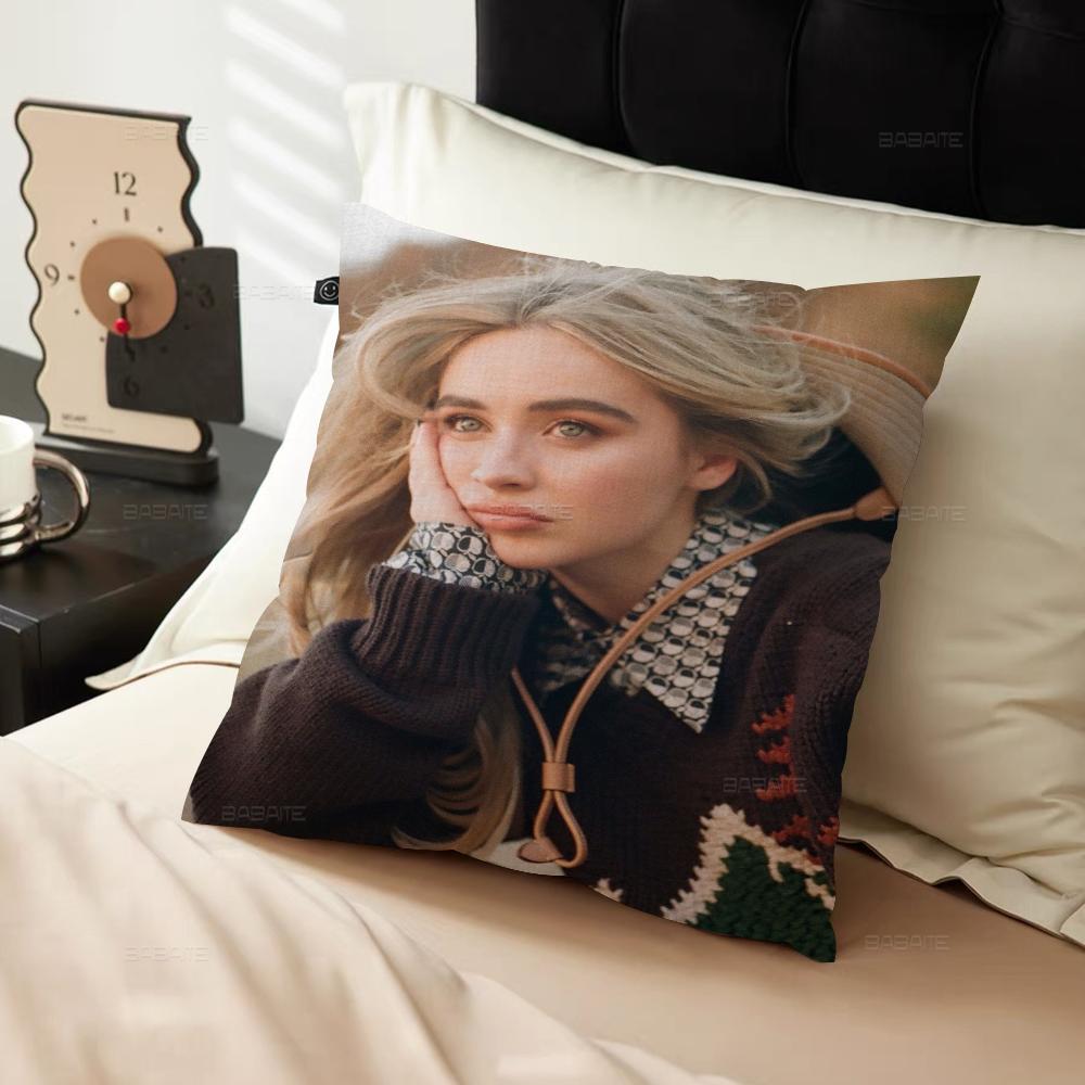 Наволочка с изображением певицы S-Sabrina C-Carpenter Мультяшный Подарок Наволочка для Подушки Спальня Дом Диван Стул Сиденье Декор Наволочка