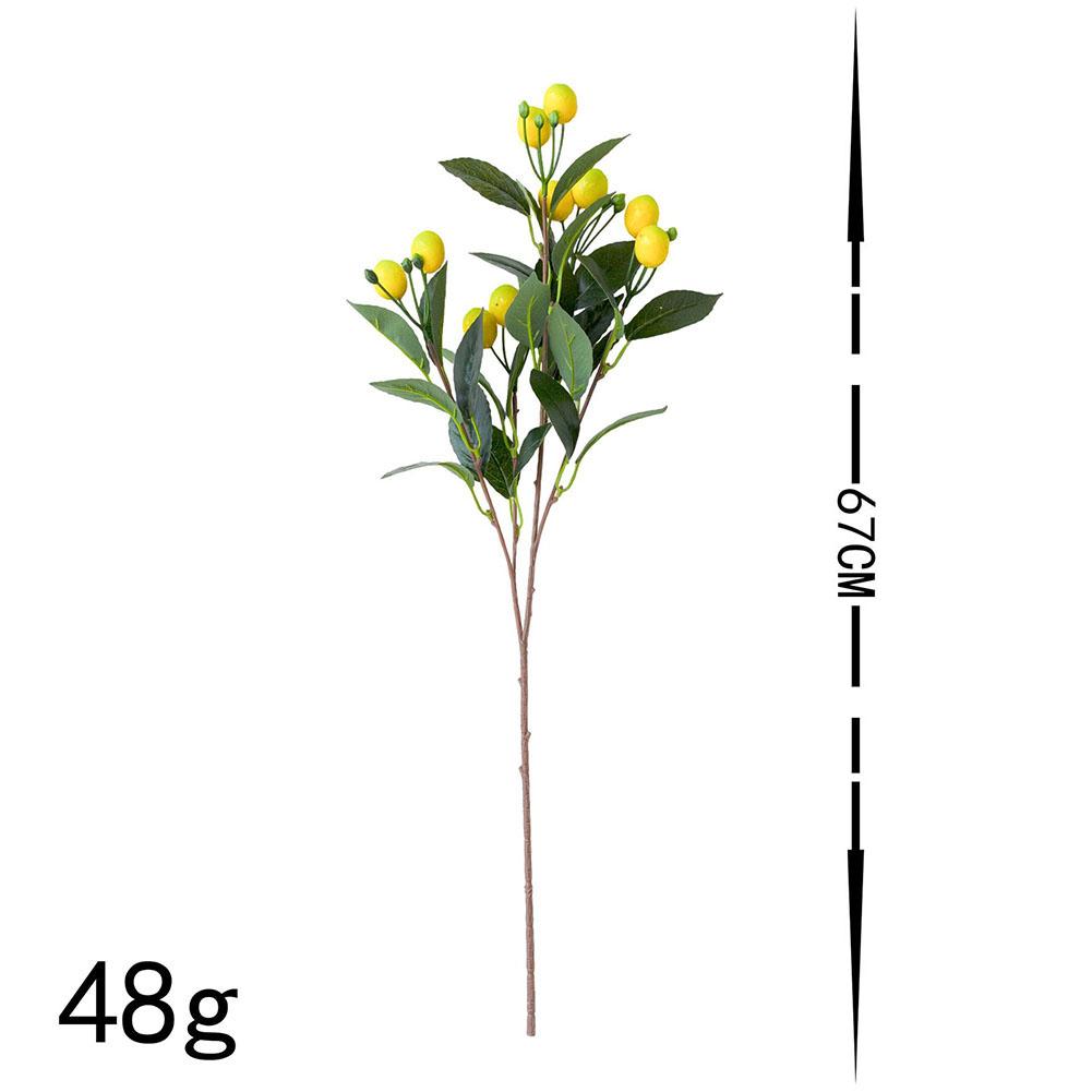 Ветка лимона Ветка лимона Пластиковая одиночная ветка 1 пучок