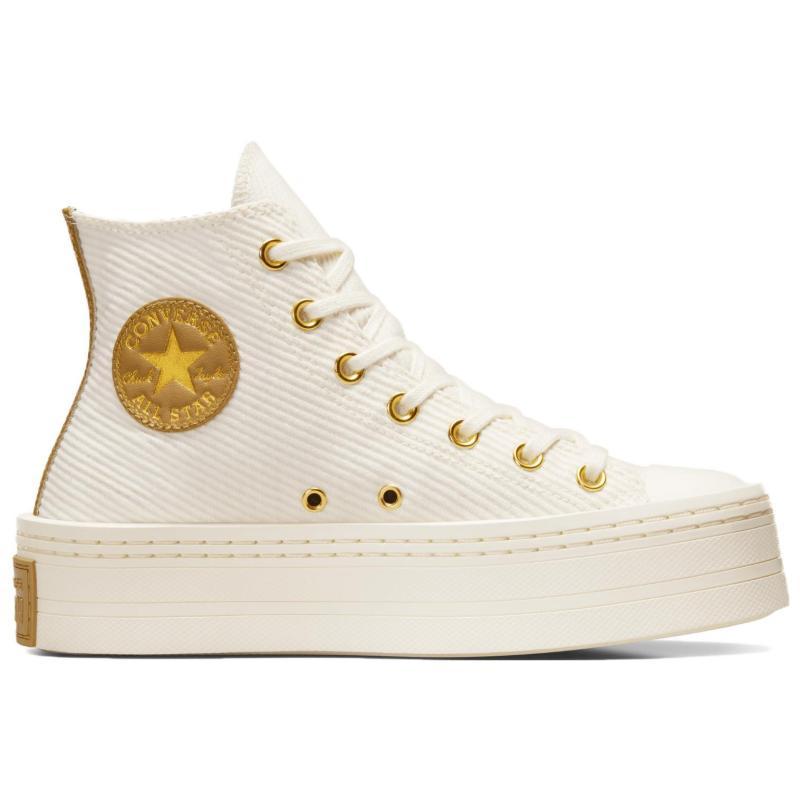 Converse Chuck Taylor All Star Вельветовые Удобные Нескользящие Износостойкие Ботинки Женские Молочно-белые