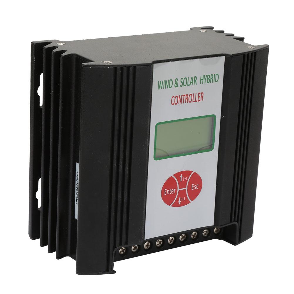 24V 300W 400W 600W Гибридный контроллер заряда от солнечной и ветровой энергии с ЖК-дисплеем(Ветер 600 Вт + Солнечная энергия 300 Вт)