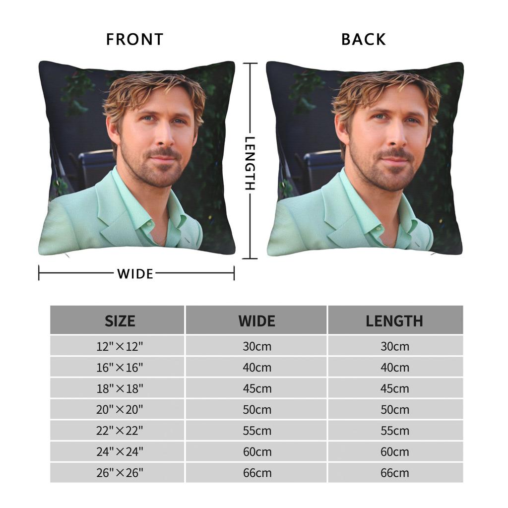 Pillow Case Ryan Gosling Comfy Pillow Cover For Sofa Car Home Decor Kawaii Pillowcases