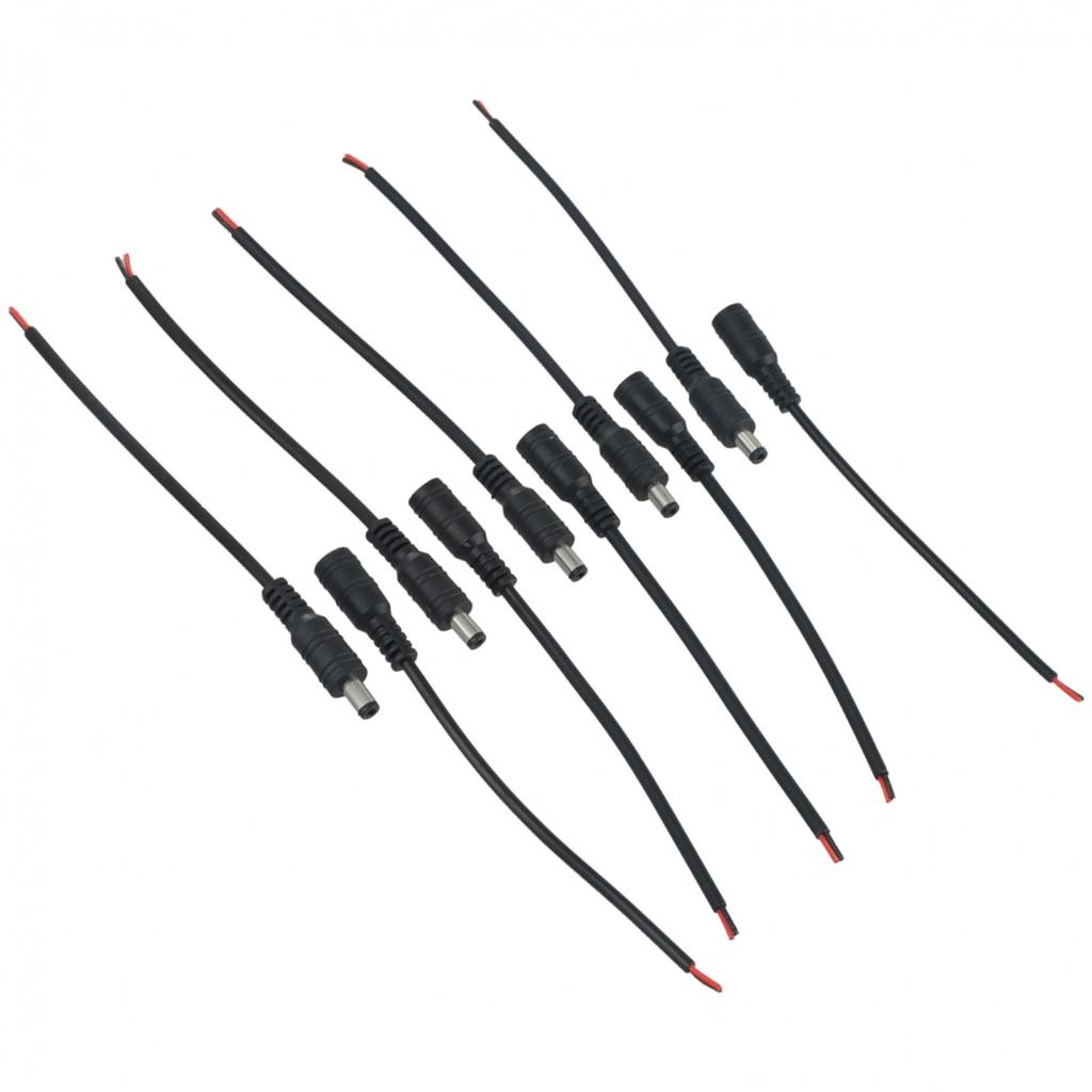 Для подключения светодиодной ленты Разъем шнура питания постоянного тока 5 пар