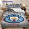 "Manchester City Glory" Bedding (1 * duvet cover + 2 * pillowcase, without core) 2DFlat Duvet cover and pillowcase Soft and comfortable