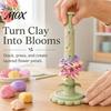 DIY Clay Flower Tools Modular Bloom Maker, Shaping Tool with 9 Sleeve Patterns, 3D Creative Art Printed Stackable Press Molding Kit for Handmade Craft