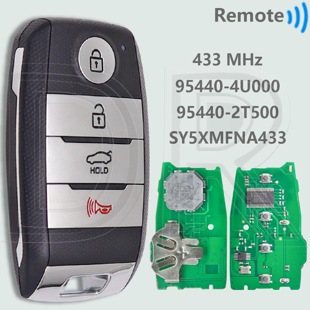 DR SY5XMFNA04/SY5XMFNA433 95440-2T500/2T510 315/433MHz ID46 PCF7952 Chip Car Remote Key For KIA Rio Sportage Optima 2014 2015