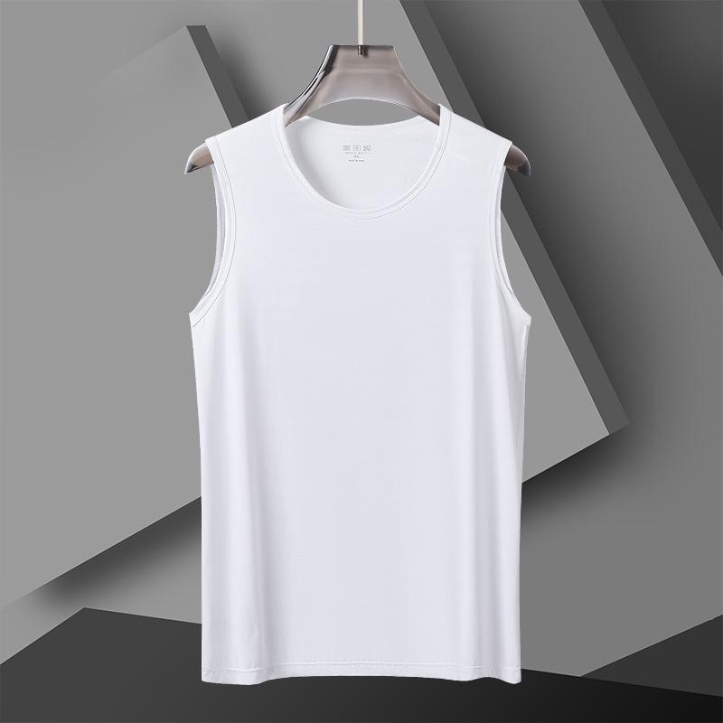 Men's Plus Size Quick-Dry Ice Silk Sleeveless Running Vest