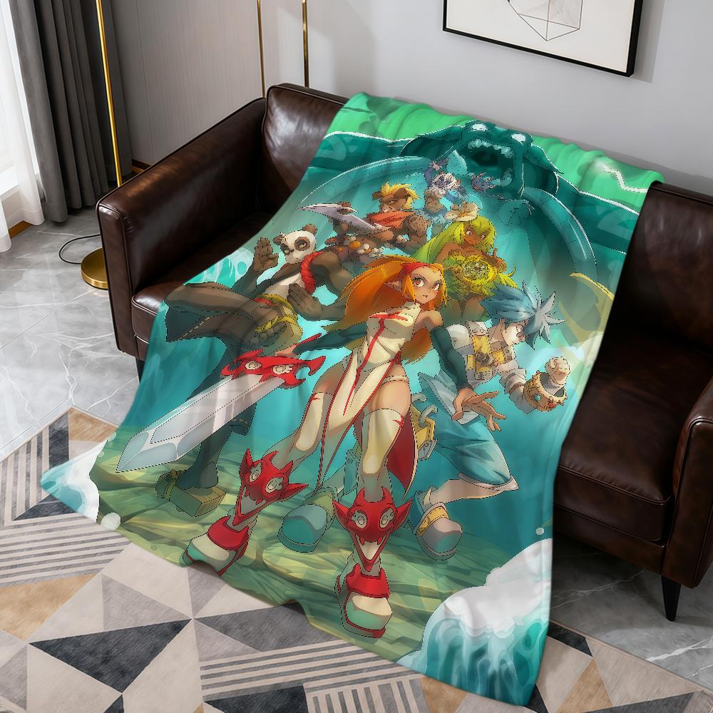 Игра Милый Забавный Арт Крутой W-Wakfu Плед Теплый Мягкий Плюшевый Плед Диван Гостиная Дневной сон Дом Спальня Подарок для Путешествий Фланель Питомец Hogar