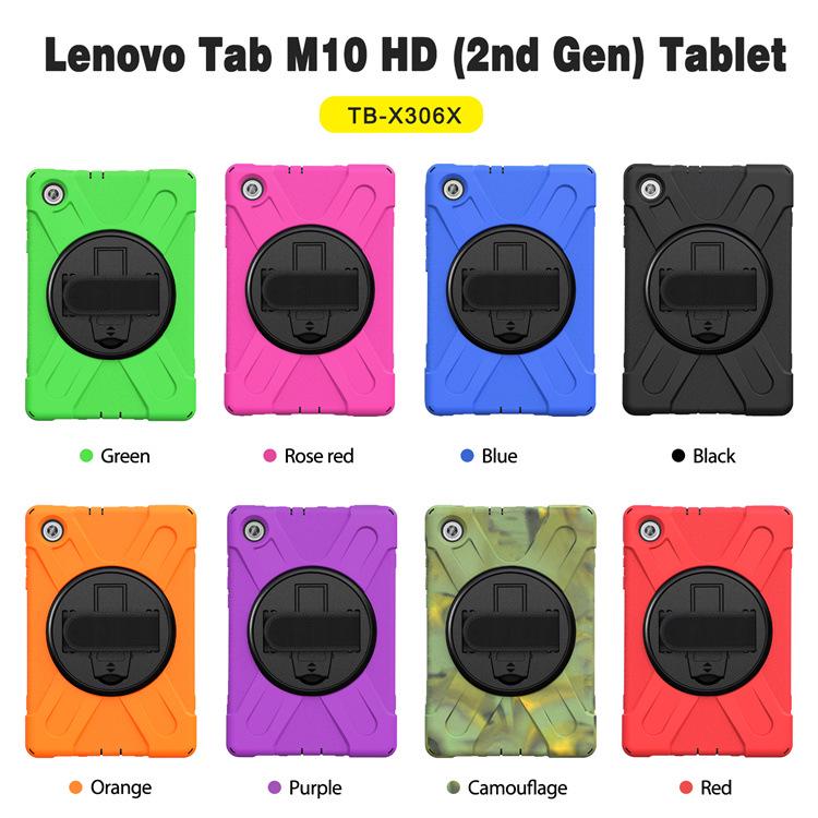 Силиконовый защитный чехол для планшета Lenovo 10,1 дюйма с вращающейся подставкой, защита от падений