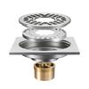 Beyoon Modern Rectangle Bathroom Accessories 4 Inch Anti-odor Shower Chrome Washing Drain Washing Machine Floor Drain HIDL117-3B