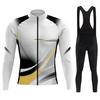 Pro Cycling Jerseys Sets Autumn Riding Long Sleeves Men Cycling Bib Set Bicycle Clothing Spring MBT Breathable Bike Clothes 2025