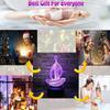 Yoga Meditation Catoon Shape Night Lamp 3D Illusion Optical Light 7-Color Intelligent Touch Panel Control Table Lamp For Bedroom Created Christmas Dec