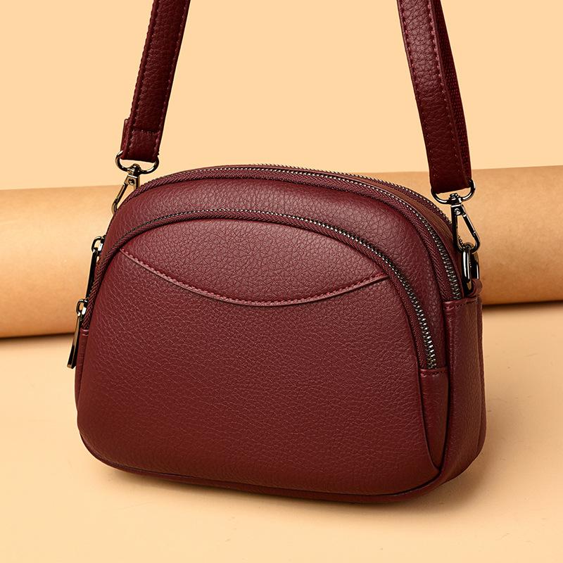 Summer Soft Small Bag Fashion Single Shoulder Crossbody Bag Simple and Versatile Mini Casual Multi-pocket Mobile Phone