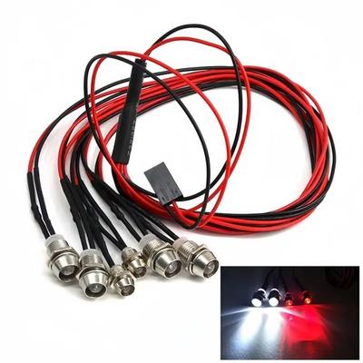 Светодиодная LED подсветка для RC машинки 3/5 мм, длина 70 см, передние и задние фары, новая модель, для RC машинки