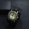 Cowhide Strap Leather Strap Watch Black Brown Watch Bracelet Fashion Cowhide Bracelet Watch  Casual