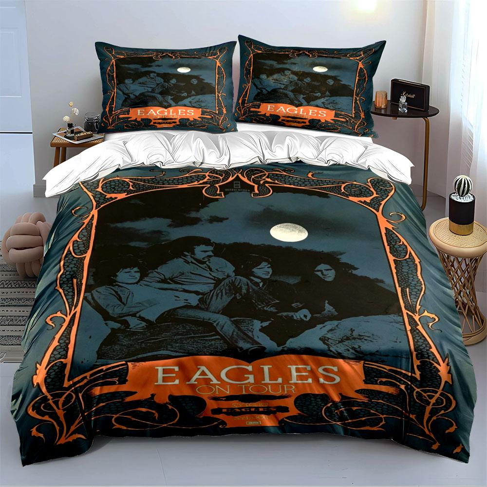 Eagles On Tour Band Bedding Set Bedding Duvet Cover Set Duvet Cover Pillowcases (1*Duvet Cover 2*Pillowcases, without duvet insert)