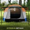 Two Man Two-Room Tent, with Porch and Accessories - Orange