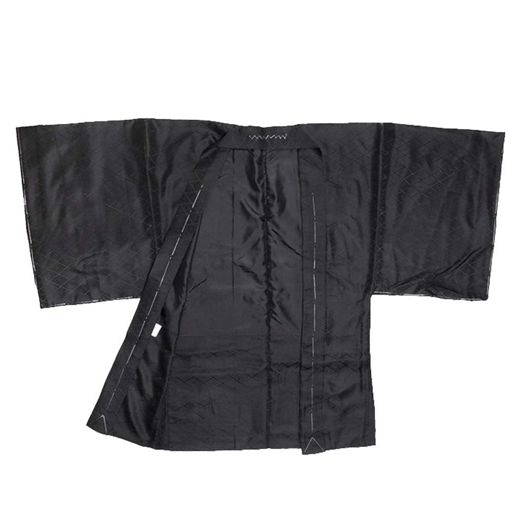 Haori Hakama Set Hakama Hakama Haori Kimono Family [KYOETSU] Men's (No Crest, Black, M)