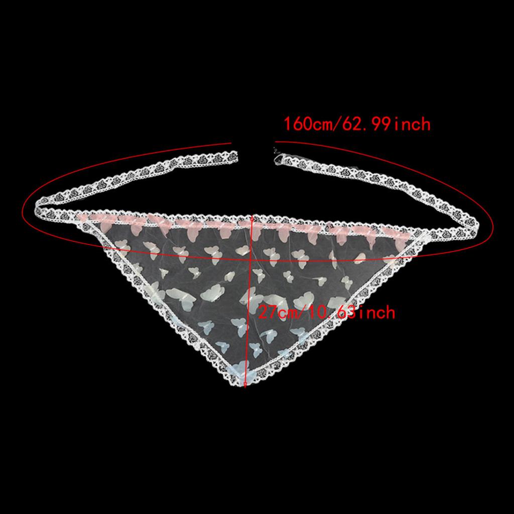 Double-use Lace Trim Hair Scarf Early Spring Butt Curtain Small Apron A-Line Half Skirt Fashion Ins Style Stacked Short Skirts