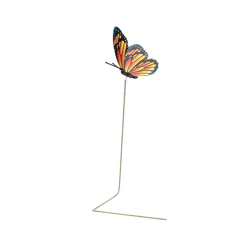 Bonsai Ornaments Garden Decoration Artificial Butterfly with Rods Fake Butterflies Simulation Color