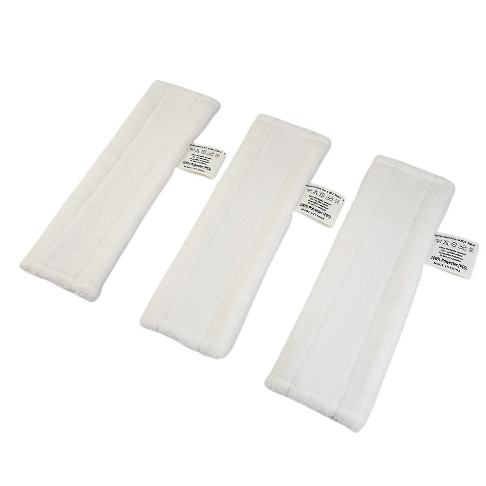 White Cloth Pads 345*115mm 3PCS Steam Cleaner Floor SC1 SC2 High Quality