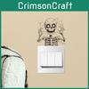 Wall Skeleton Halloween Decal With Selfadhesive Pvc Material For Home Decoration