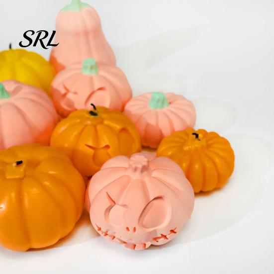 Pumpkin Resin Mold DIY Candle Silicone for Halloween, Handmade Scented Making Mold, Non-stick Crafts Casting Gypsum Cement Clay Epoxy