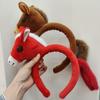 Soft Horse Hair Hoop Sweet Pony Doll Headpiece Creative Mascot Plush Headband  Role Play