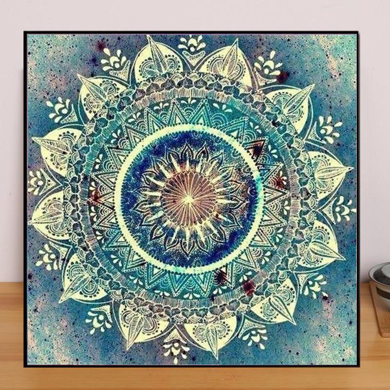 Landscape DIY 5D Diamond Painting Mandala Round Flower Diamond Embroidery Full Lay Anime Cross Stitch Kits Home Decor Handmade Gift