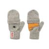NEWBERRY KNITTING Перчатки-гломметы из оленьей кожи - Серые