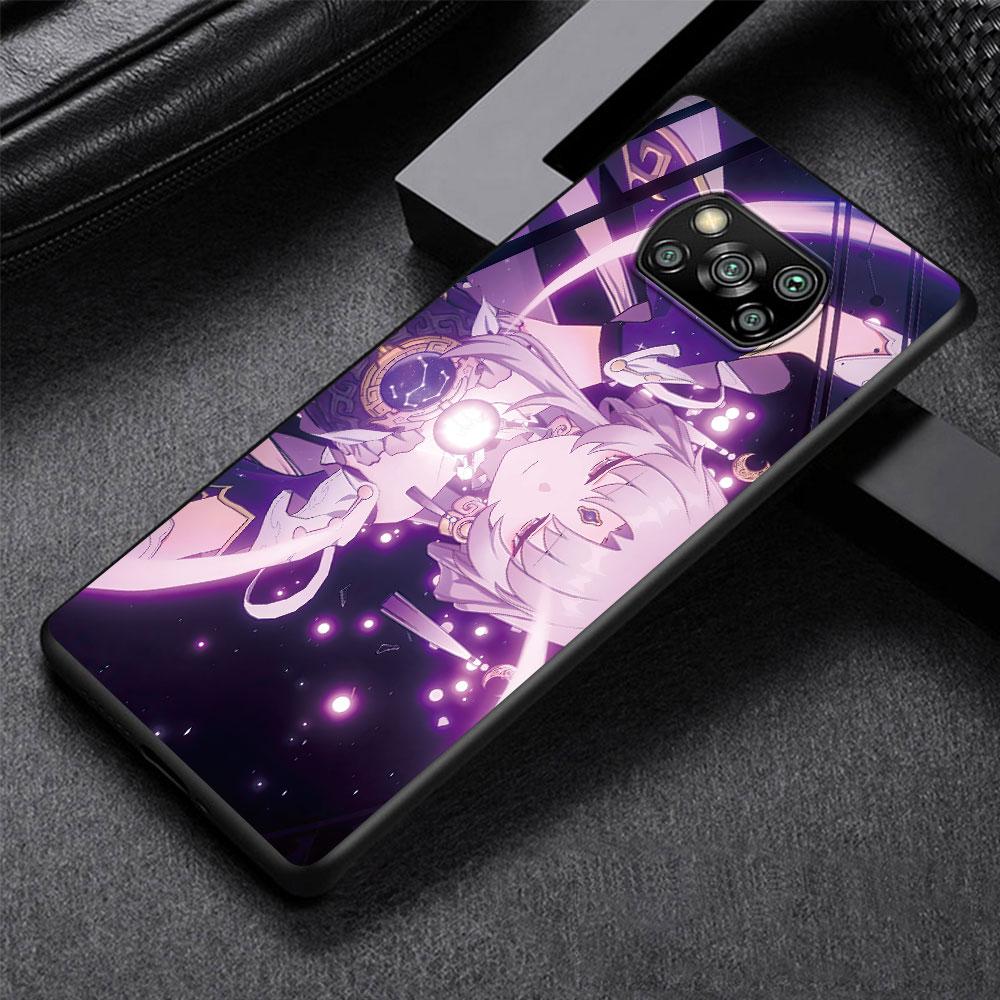 Чехол Honkai Star Rail для Xiaomi Poco X5 X3 NFC M5s F3 M4 M3 M2 Pro, черный, мягкий, силиконовый чехол для телефона