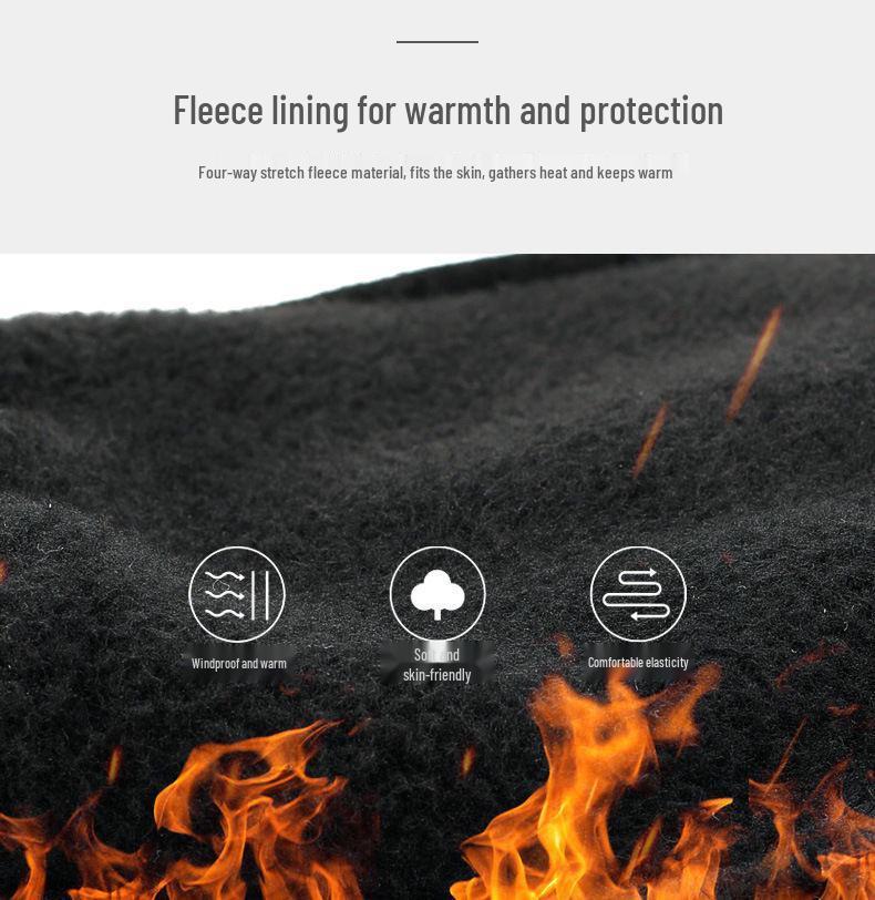 Мужские теплые водонепроницаемые велосипедные перчатки - сенсорные, нескользящие, непродуваемые для осени/зимы