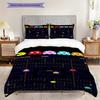 Classic PacMan Maze Adventure Bedding(1 * duvet cover + 2 * pillowcase, without core) Soft and comfortable Christmas birthday gift Bedding set