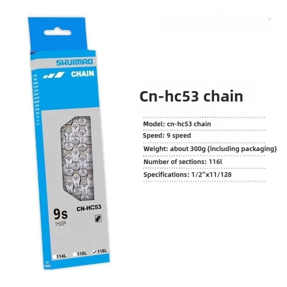 6/7/8/9/11 Speed Bicycle Chain 116/126 Links Bike Chain Links Mountain Bike Chain MTB Riding
