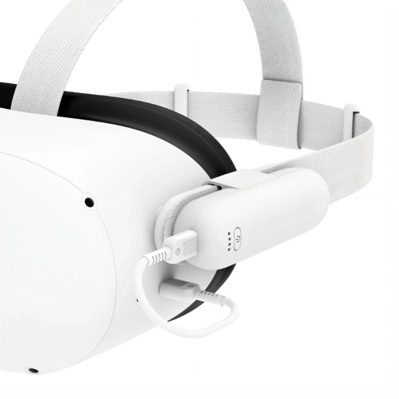 Мощный аккумулятор высокой емкости 5000 мАч для VR-гарнитур с эргономичным дизайном, увеличивающий время игры в 2-3 раза