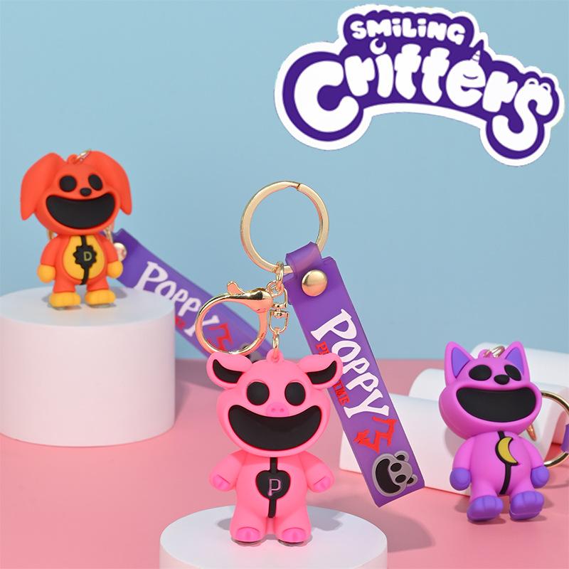 Улыбающиеся звери брелок Smiling critters Свинка Капризулька Хрюшка Пигги PickyPiggy игрушка брелок Poppy Playtime 6см