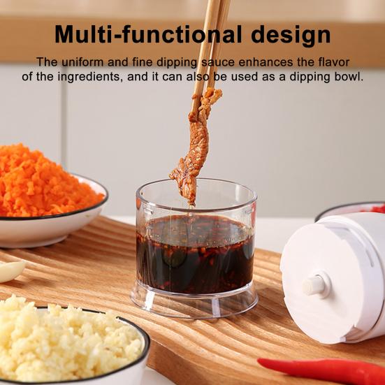 Ручной измельчитель чеснока Лезвия из нержавеющей стали Легкий измельчитель чеснока Безопасный для мытья в посудомоечной машине Кухонный инструмент