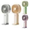 Handheld Fan with 3 Adjustable Speeds Strong Airflow Low Noise Compact Design Portable Table Fan Personal Air Cooler