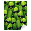 versatile blanket in the shape of glasses with a cucumber pattern, suitable for all seasons and applicable to office designs