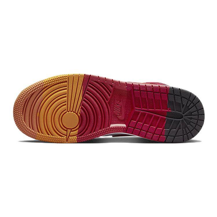 Детские кроссовки Air Jordan 1 Mid SE GS Picnic White Paprika Black DX2460-601
